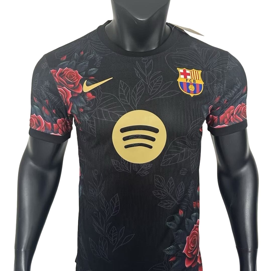 25-26 season Barcelona floral black special edition jersey thumbnail 1