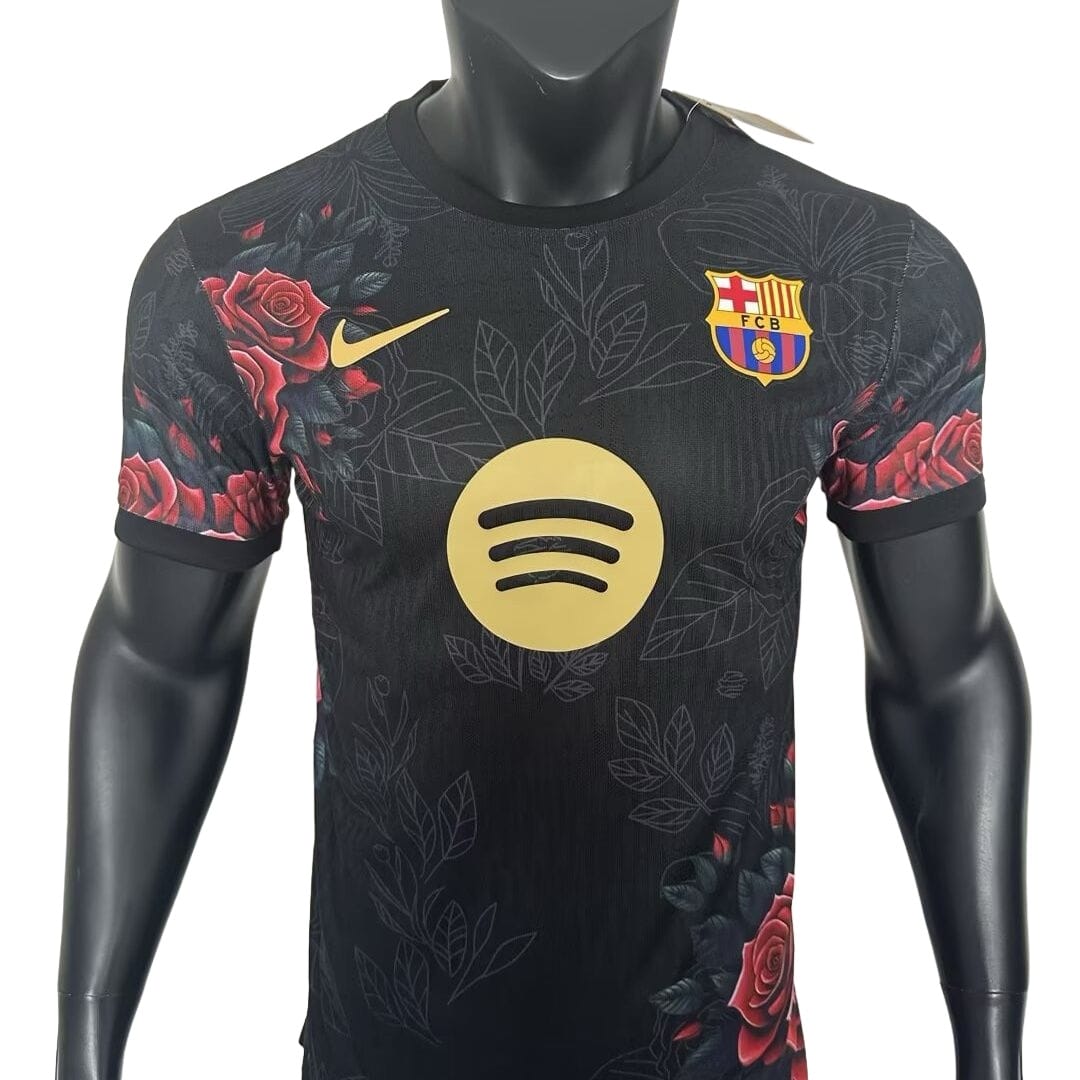 25-26 season Barcelona floral black special edition jersey thumbnail 3