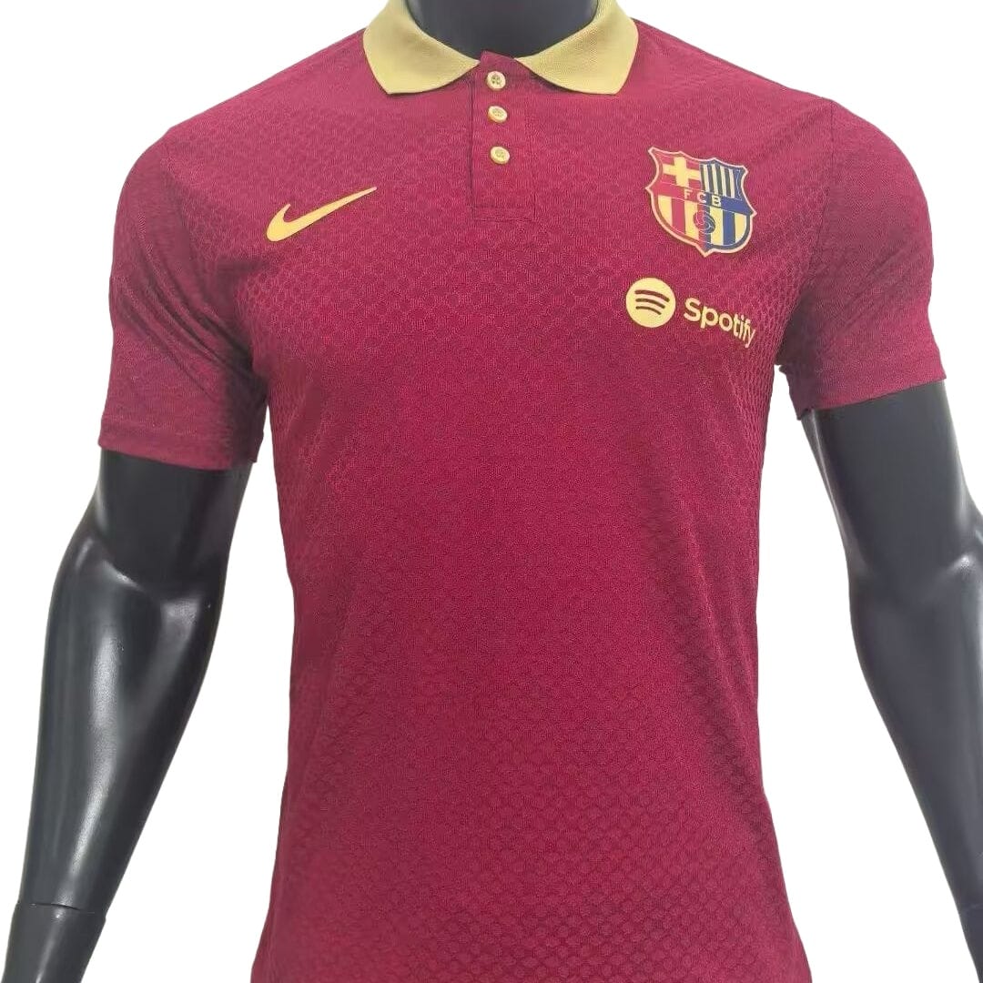 25-26 Barcelona burgundy special edition polo shirt thumbnail 3