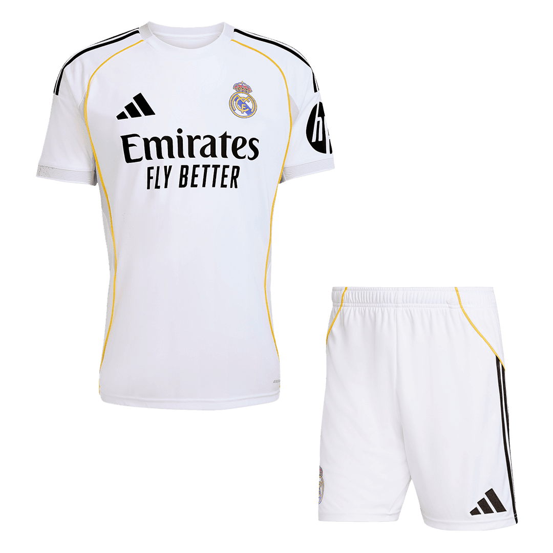 Real Madrid Home Soccer Uniform Kits 2025-26 thumbnail 1