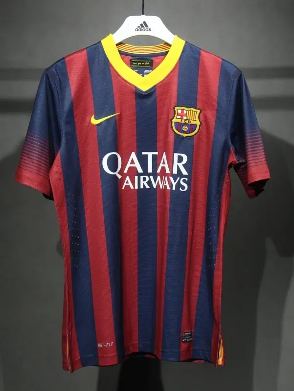 A.INIESTA #8 Barcelona Home Shirt Retro Jersey 13-14 thumbnail 3