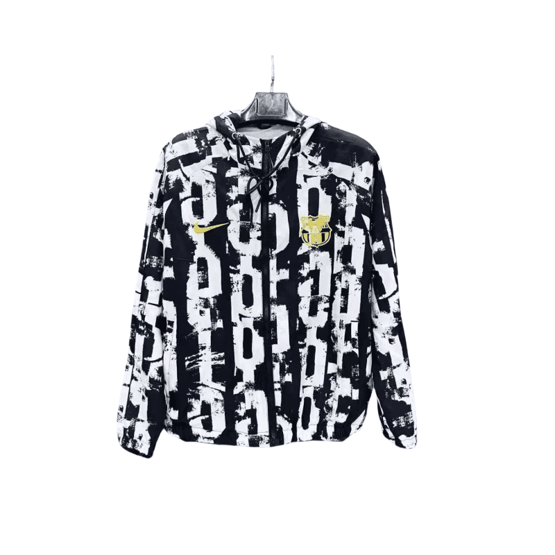 La Liga Barcelona stormcoat jacket long sleeved hooded embroidered edition jacket sportswear 25-26 thumbnail 1
