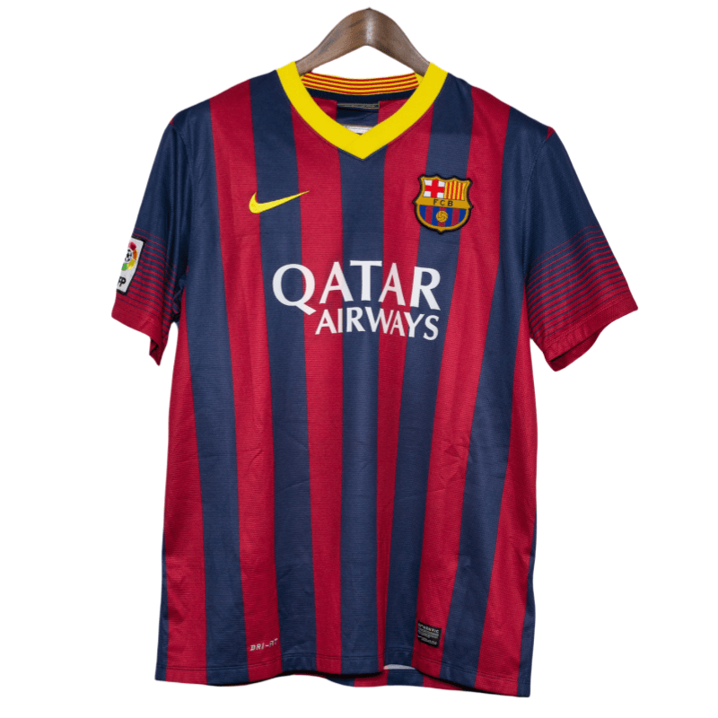 A.INIESTA #8 Barcelona Home Shirt Retro Jersey 13-14 thumbnail 5