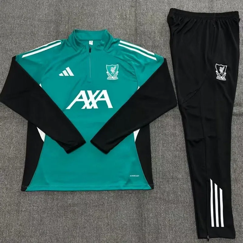 Liverpool Training Kit (sweatshirt+Pants) Green 2025-26 thumbnail 2
