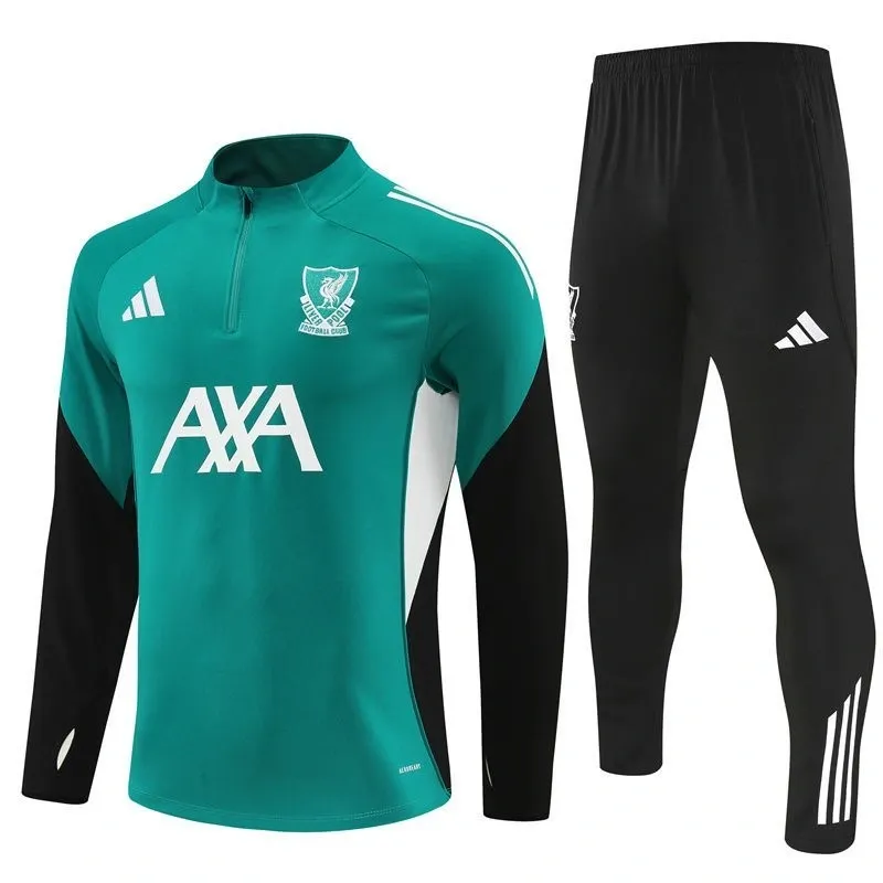 Liverpool Training Kit (sweatshirt+Pants) Green 2025-26 thumbnail 3