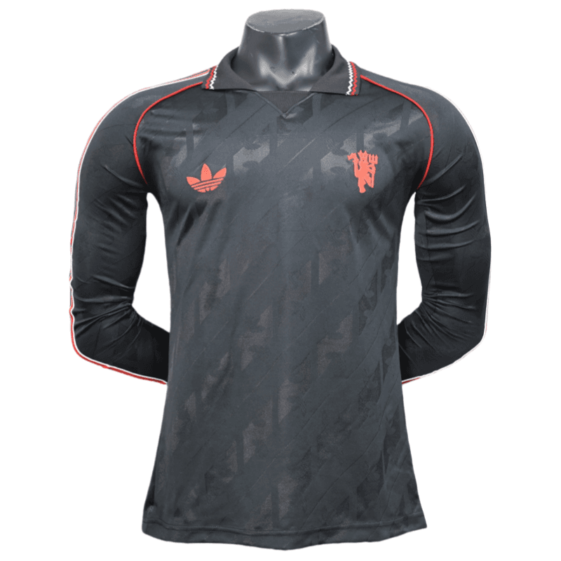 Manchester United POLO Shirt Player Edition Football Jersey Long Sleeve 25-26