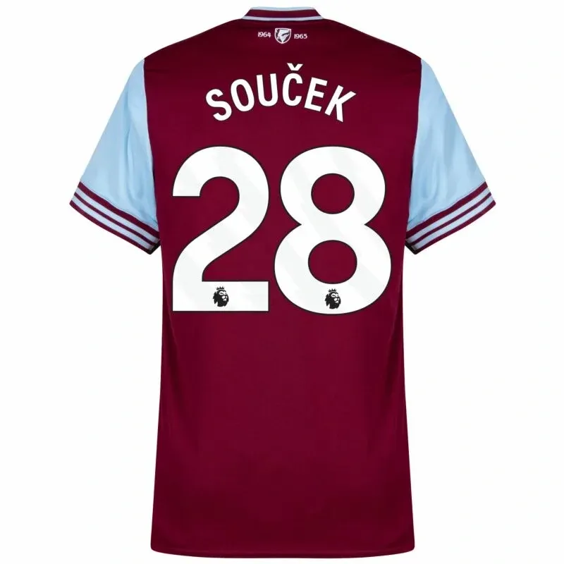 West Ham United Home Souček 28 Shirt 2024-2025 Player version Size：S-2XL（Non-Customize）